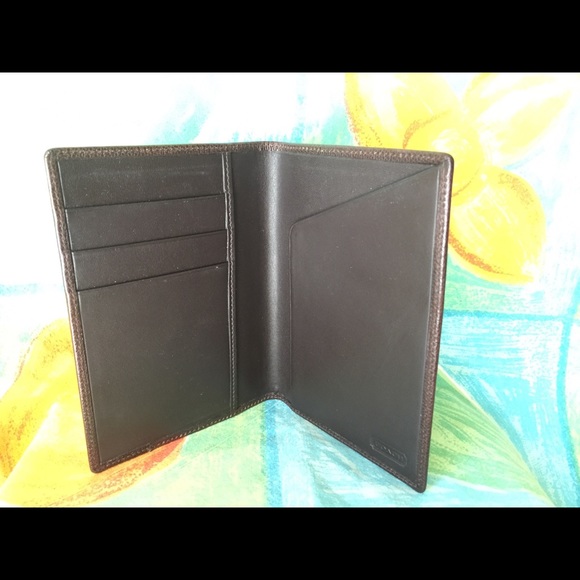 COACH Leather Passport Wallet - Picture 3 of 4
